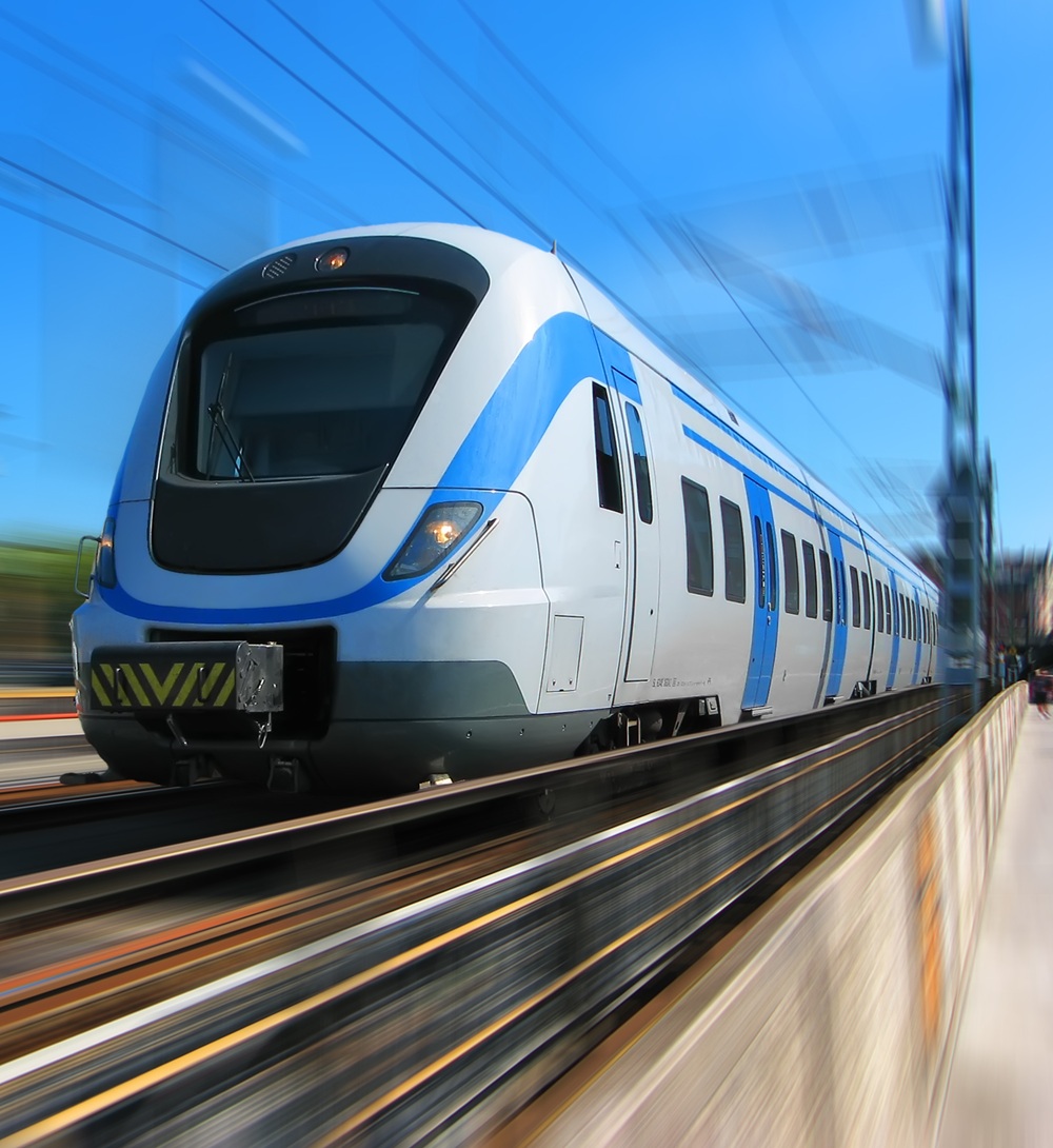 image of a high speed rail train