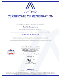 AS9100 Certificate
